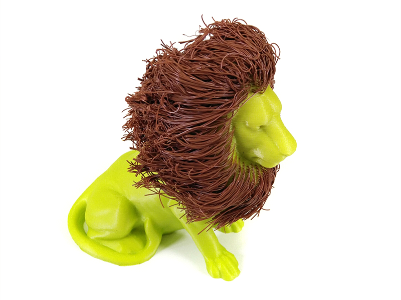 Hairy Lion (dual extrusion) by _primoz_ is licensed