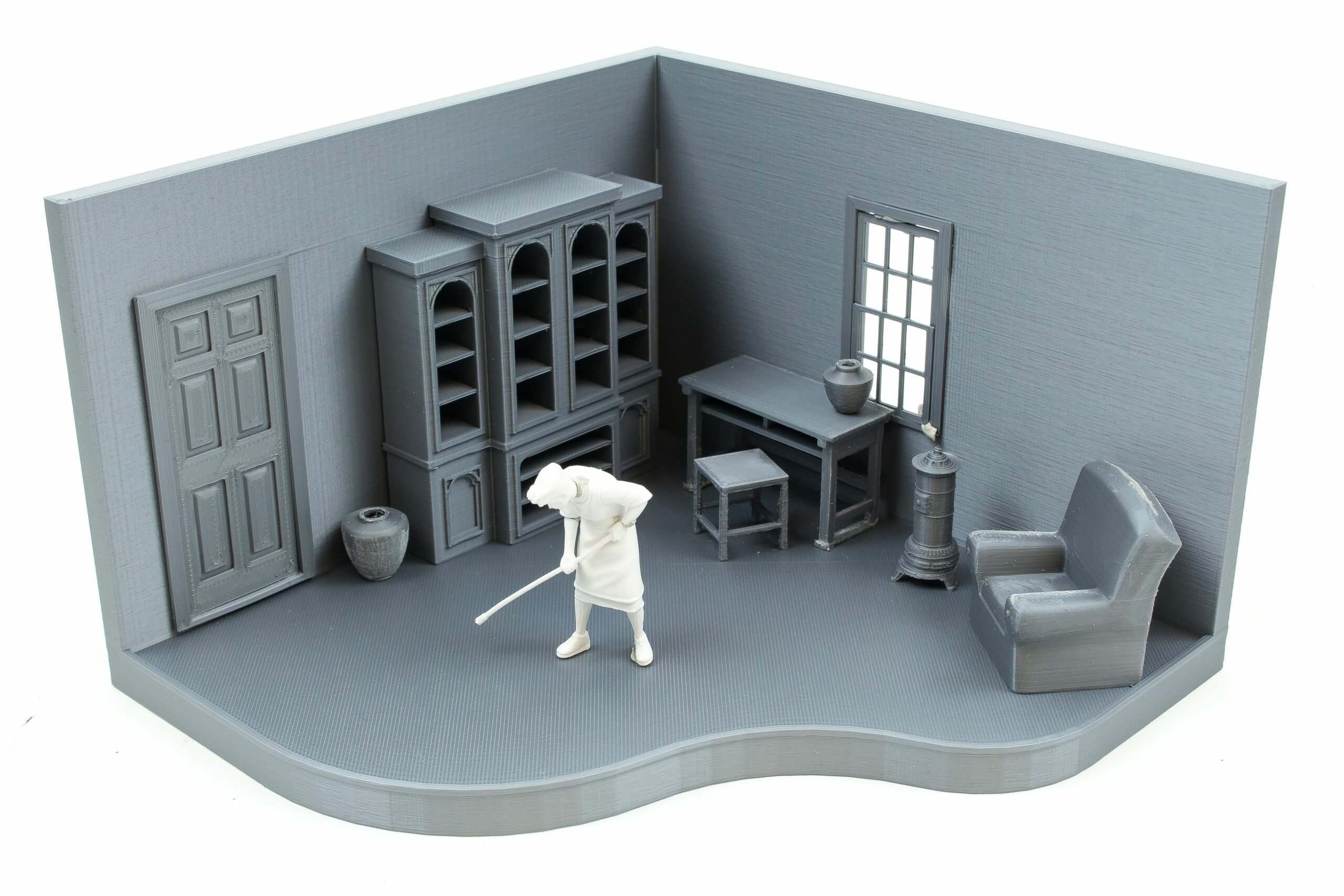 freezer hq - diorama 3D Print Model in Sculpture 3DExport