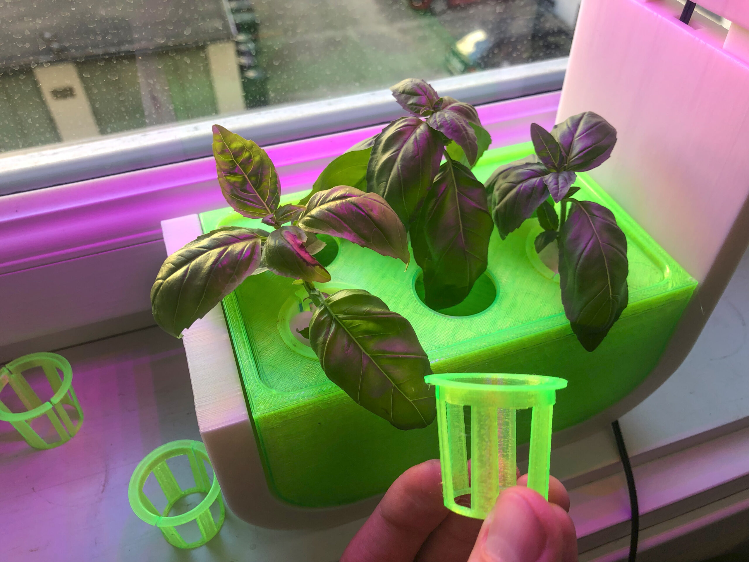 Plant Wall Mount for Nursery-Pot-Size V2 by mxwkl - Thingiverse