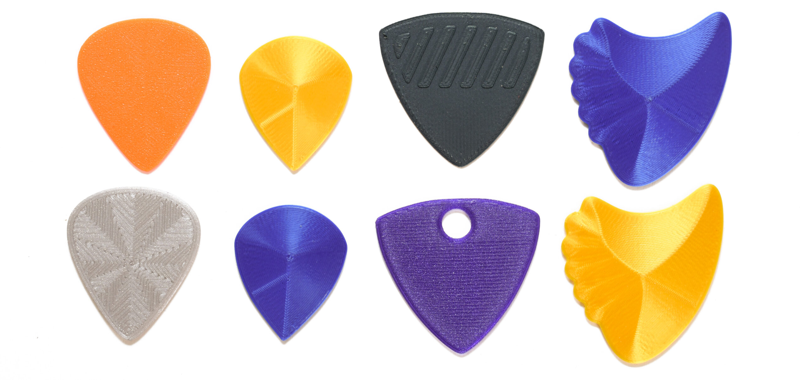 Lot de 10 médiators Medium 0.80 mm ABS basse ou guitare mandoline