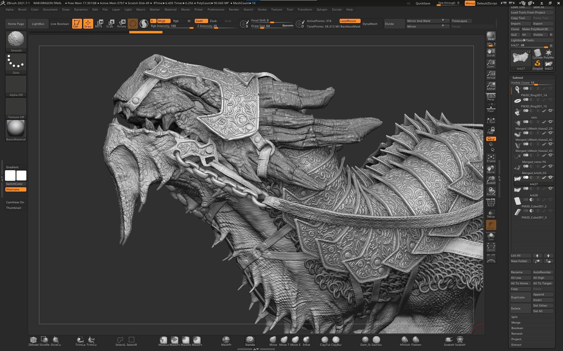 sculpting with zbrush core