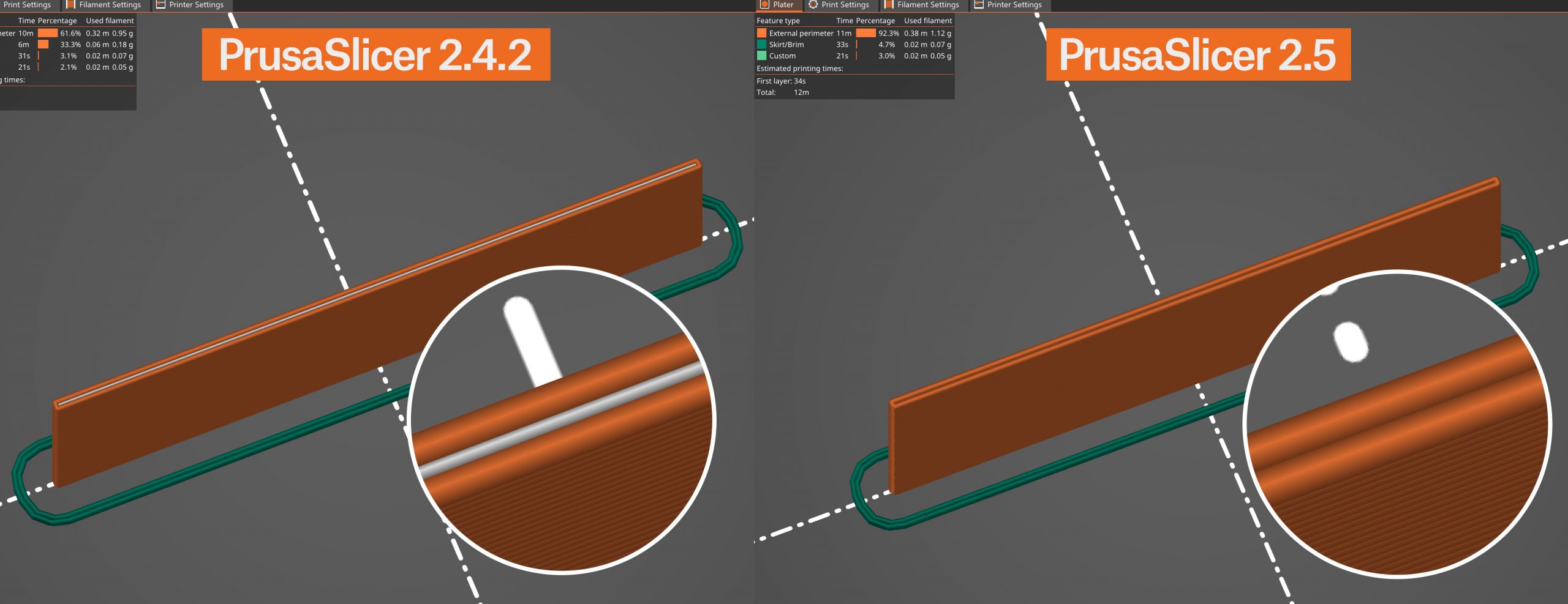 Prusaslicer 2.5.0 Startup GCODE for varying material types