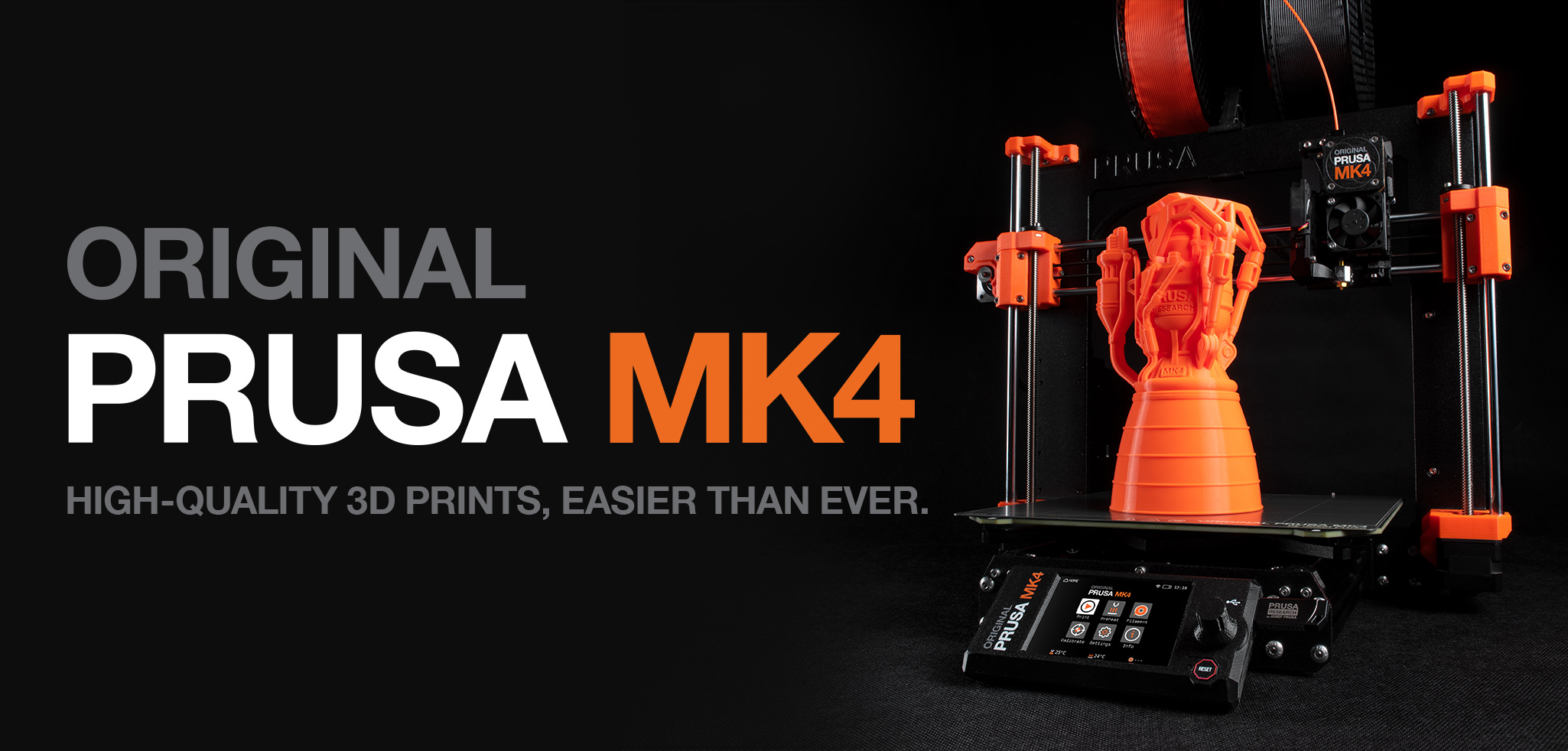 Original Prusa MK4 is here: Always perfect first layer, high-speed printing  with Input shaper, 32-bit platform, Nextruder, MMU3. SHIPPING NOW! - Original  Prusa 3D Printers